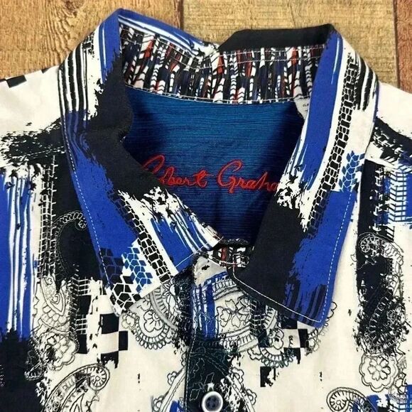 Robert Graham Gainesville Embroidered Sport Shirt Classic Fit Size 3XL - Picture 2 of 10